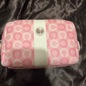 Coach coated canvas makeup bag